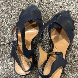 Tommy Hilfiger Navy Heeled Sandals